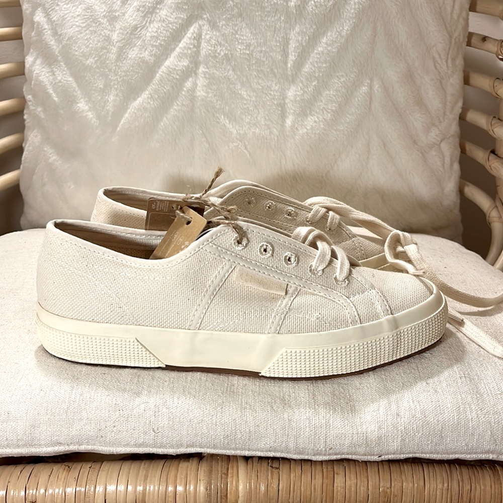 Superga organic cotton nwt